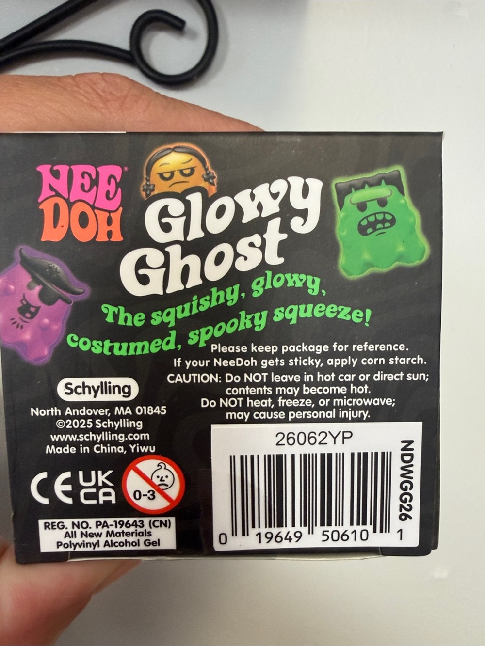 Glowy Ghost Glow-in-the-Dark Green Squeeze Toy - Picture 5 of 6